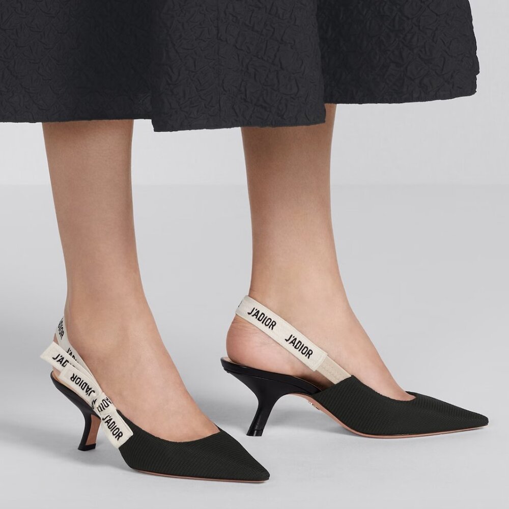 Dior Black and Cream Heels